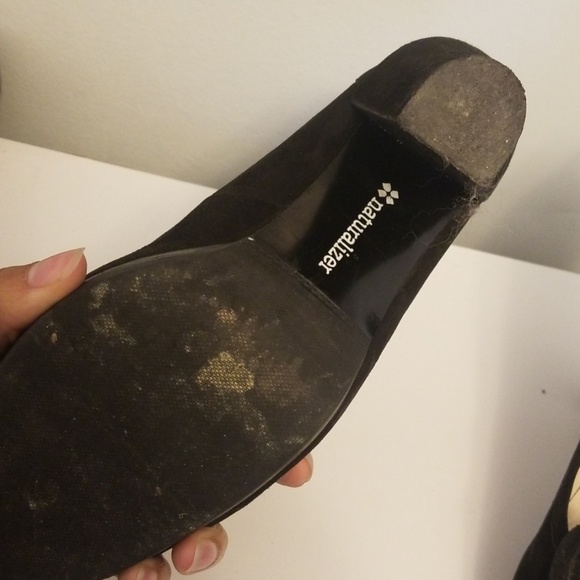 Naturalizer Black Suede Tassel Pump - Picture 3 of 4